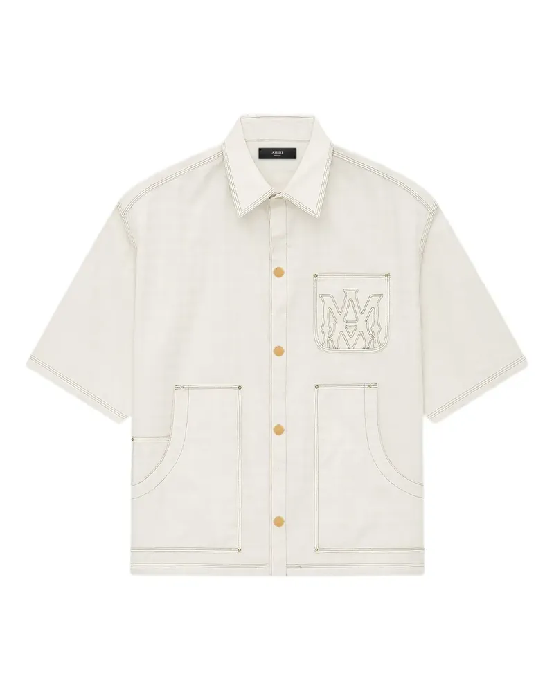 Amiri Pocket MA Quad Work Hemd - Weiß Weiß