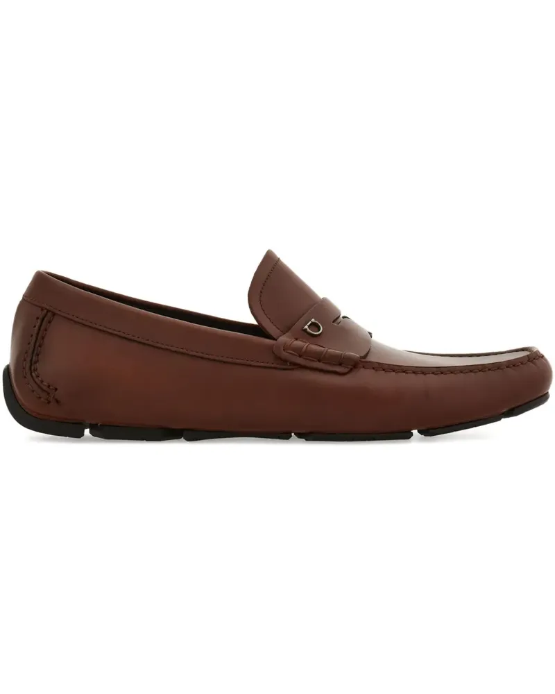 Ferragamo Loafer mit Gancini-Spange - Braun Braun