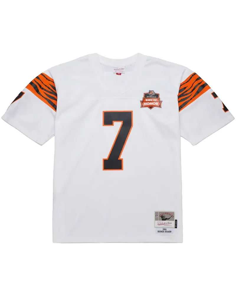 Mitchell & Ness 1984 Boomer Esiason Replica "Cincinnati Bengals" Trikot - Weiß Weiß