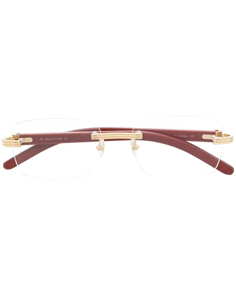 Cartier Rahmenlose Brille - Orange Orange