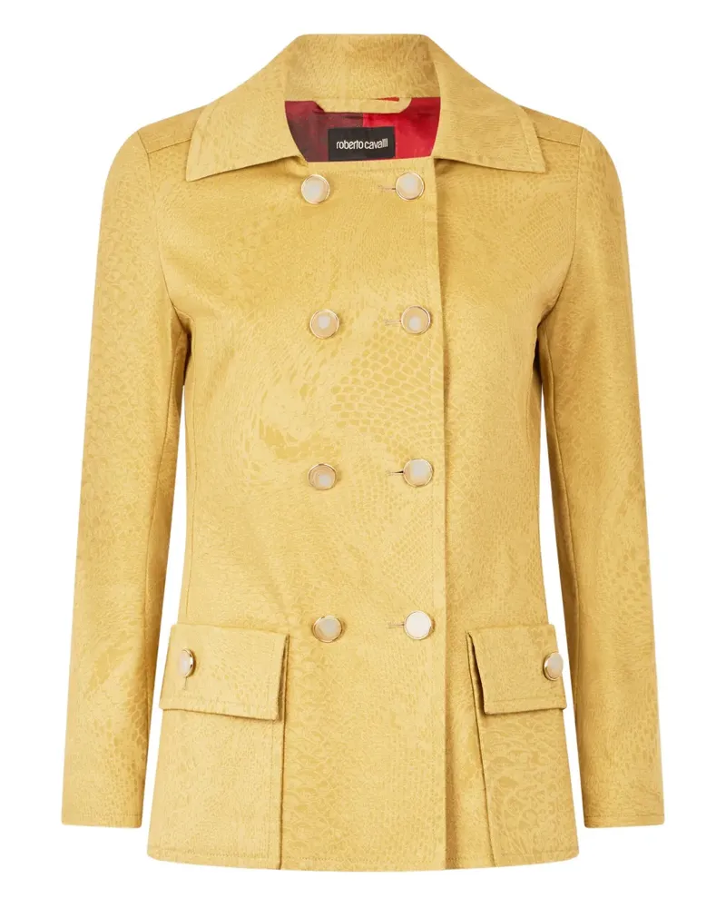 Roberto Cavalli Doppelreihiger Blazer - Gelb Gelb