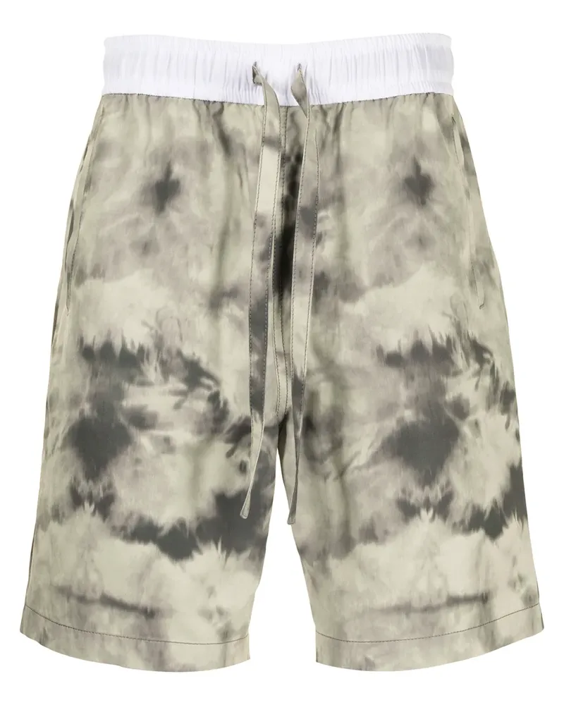 Ports V Shorts mit Batik-Print - Grün Grün