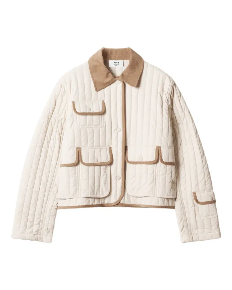 Kitsuné Steppjacke mit Cordkragen - Nude Nude
