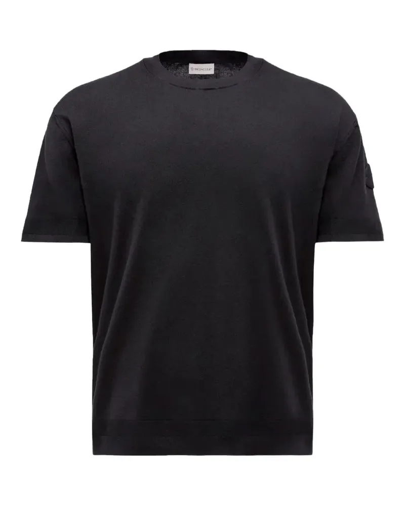 Moncler crew-neck T-shirt - Schwarz Schwarz