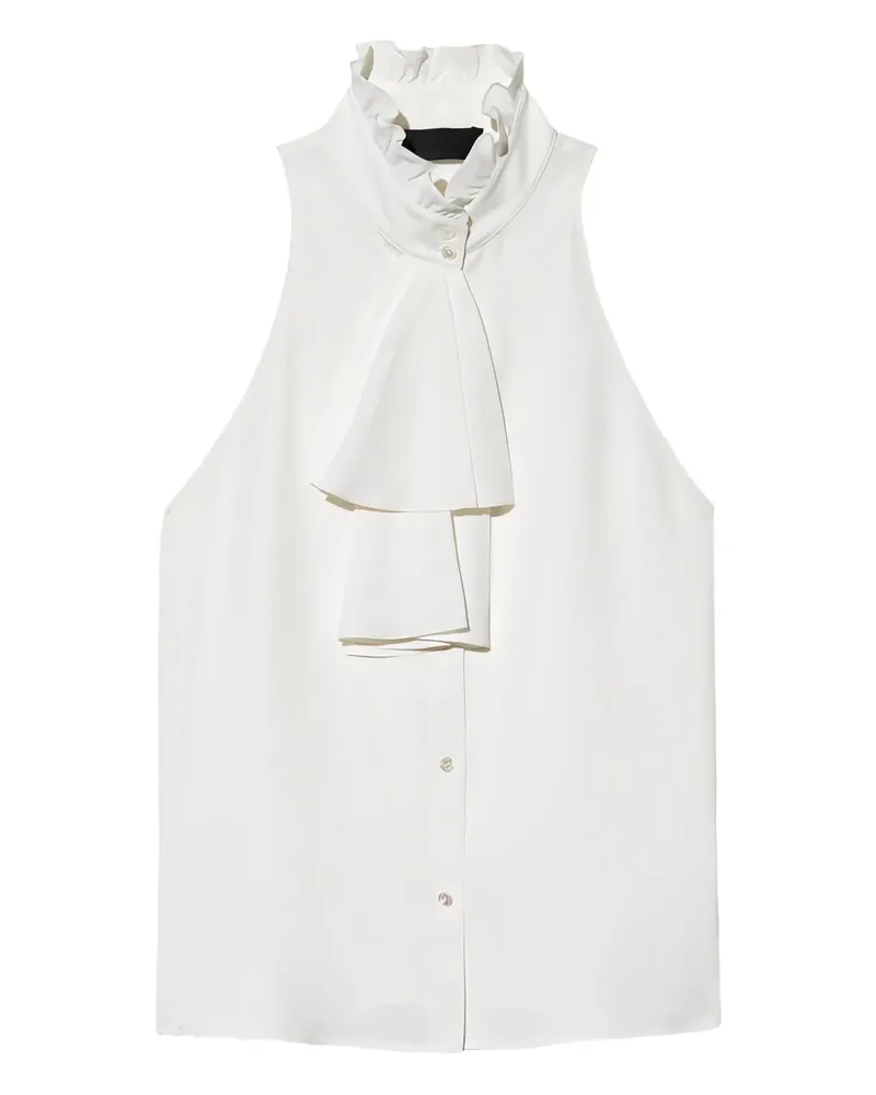 Nili Lotan Felton ruffled-collar blouse - Weiß Weiß