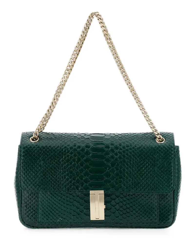 Tom Ford Mia Schultertasche mit Schlangenleder-Effekt - Grün Grün