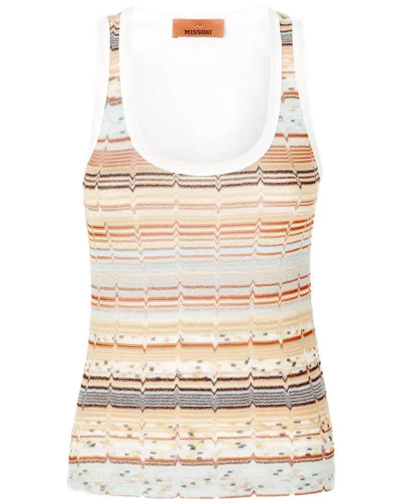 Missoni Tanktop mit Zickzackmuster - Nude Nude