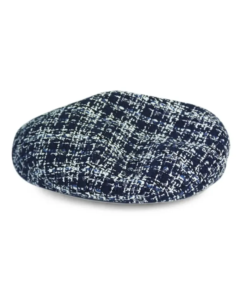 Maison Michel tweed cap - Blau Blau