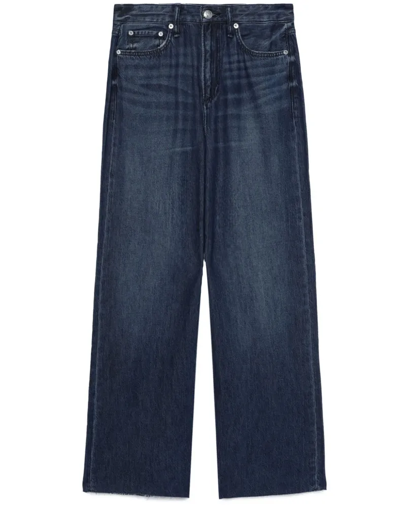 Rag & Bone Featherweight Logan Wide-Leg-Jeans - Blau Blau