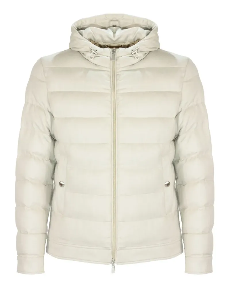 Eleventy welt-pockets padded jacket - Nude Nude