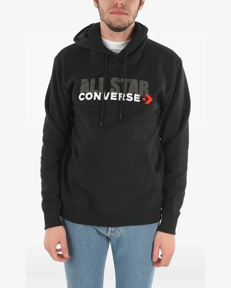 Converse Hoodie mit Logo-Print - Schwarz Schwarz