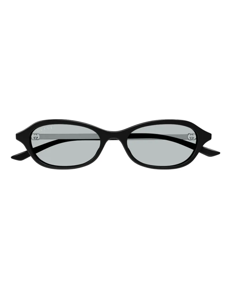 Gucci Cat-Eye-Sonnenbrille mit GG - Schwarz Schwarz