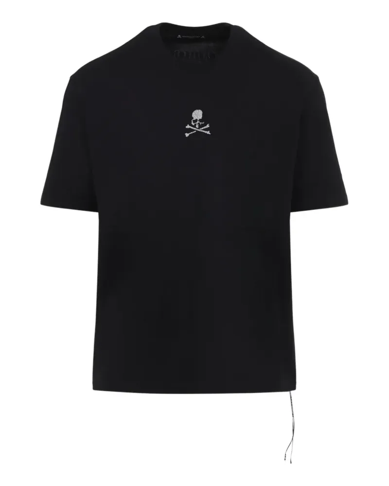 Mastermind Japan skull embroidered T-shirt - Schwarz Schwarz