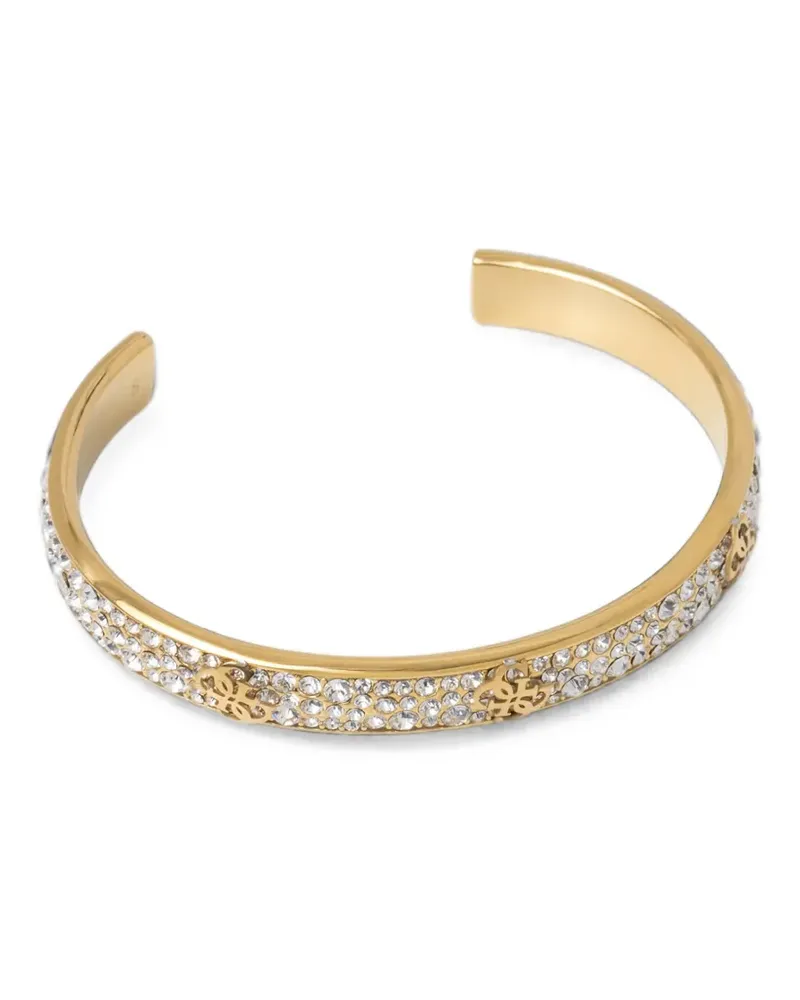 Guess 4G Supreme crystal-embellished open-cuff bracelet - Gold Gold