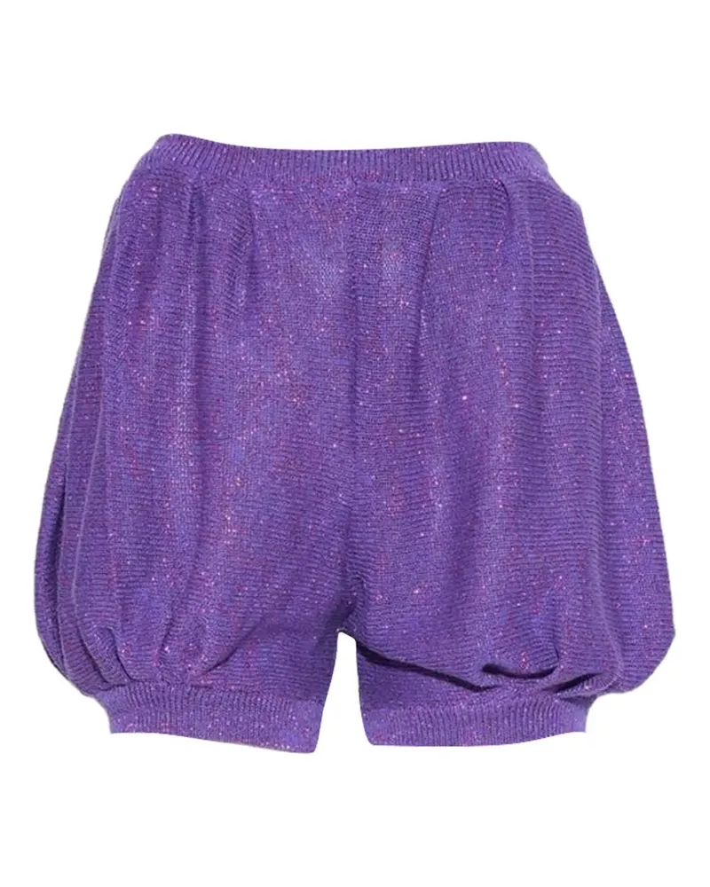 Sophia Webster Princess glitter-knit shorts - Violett Violett