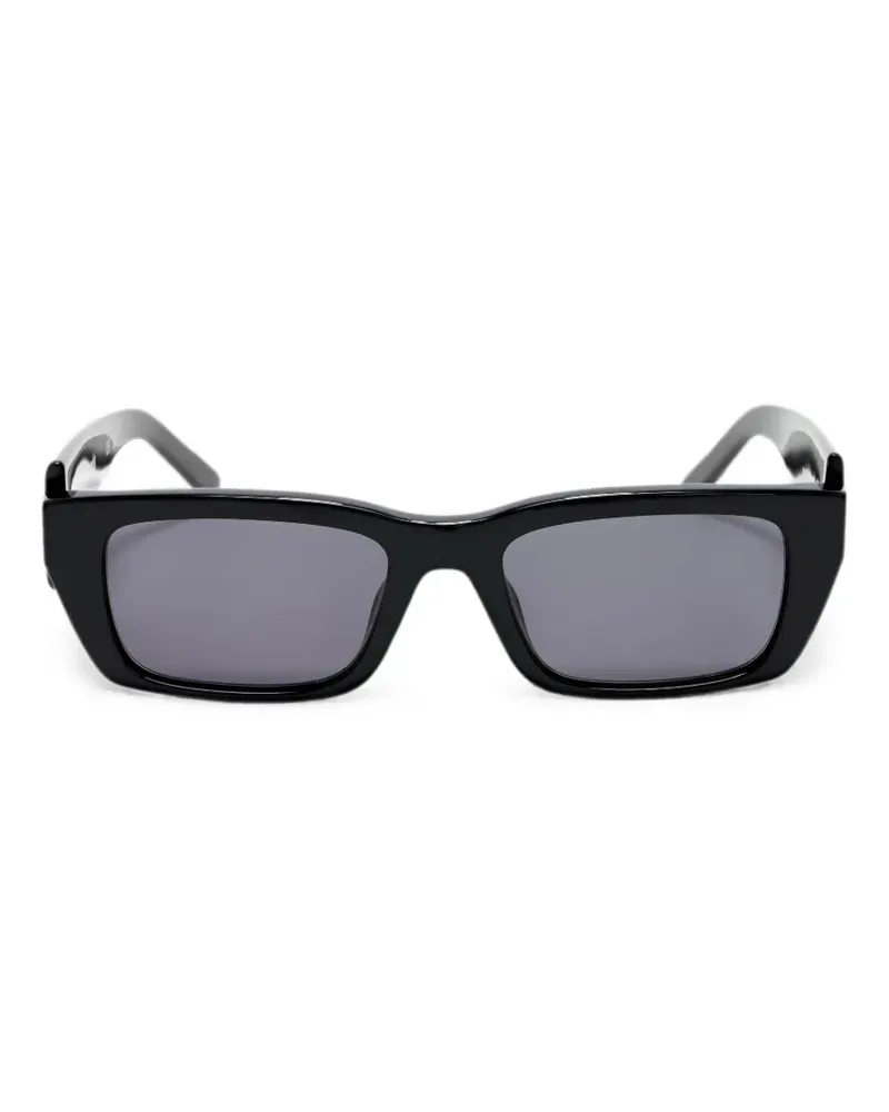 Palm Angels Eckige Palm Sonnenbrille - Schwarz Schwarz