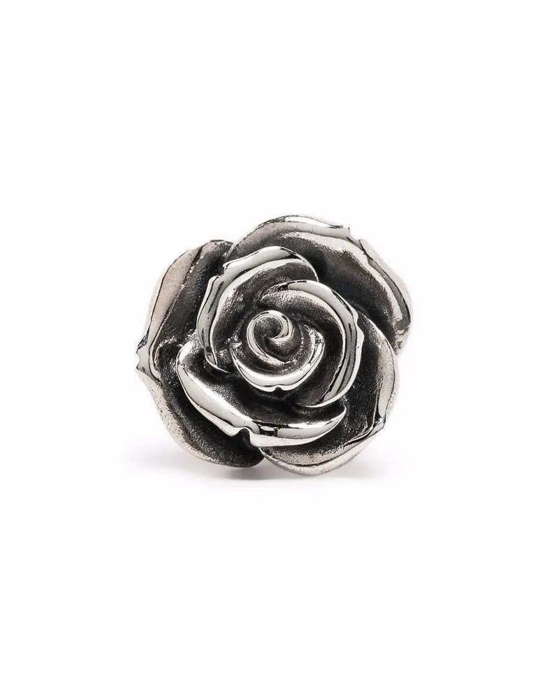 Emanuele Bicocchi Ohrring mit Rosenform - Silber Silber