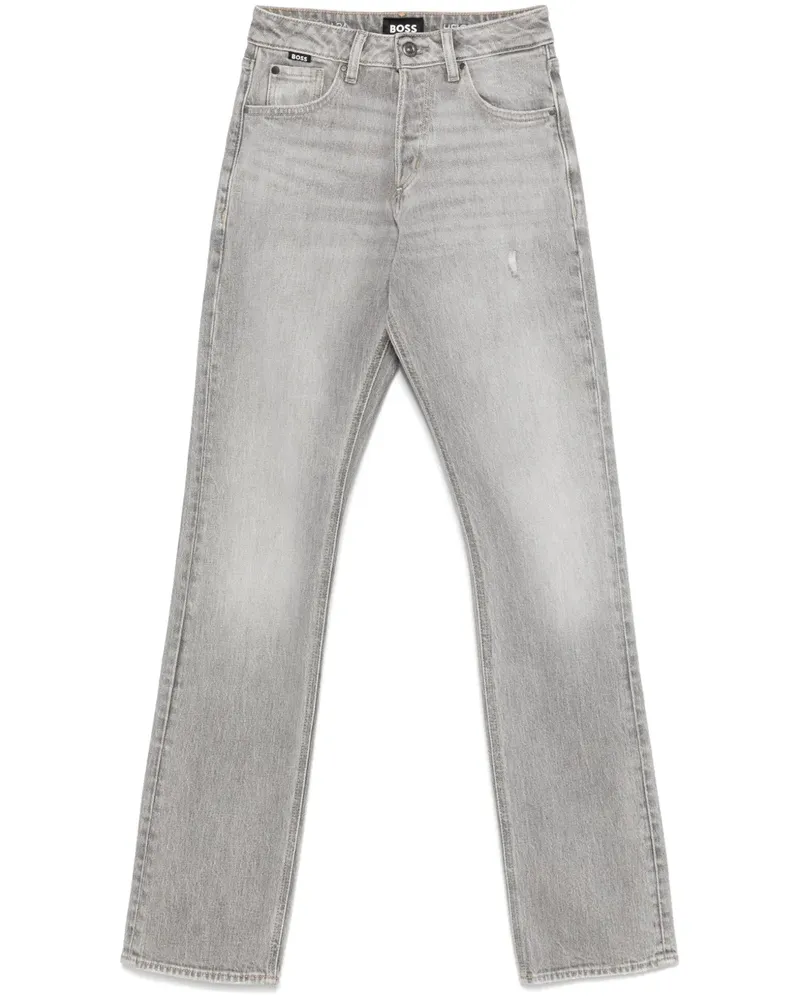 HUGO BOSS Schmale Jeans - Grau Grau