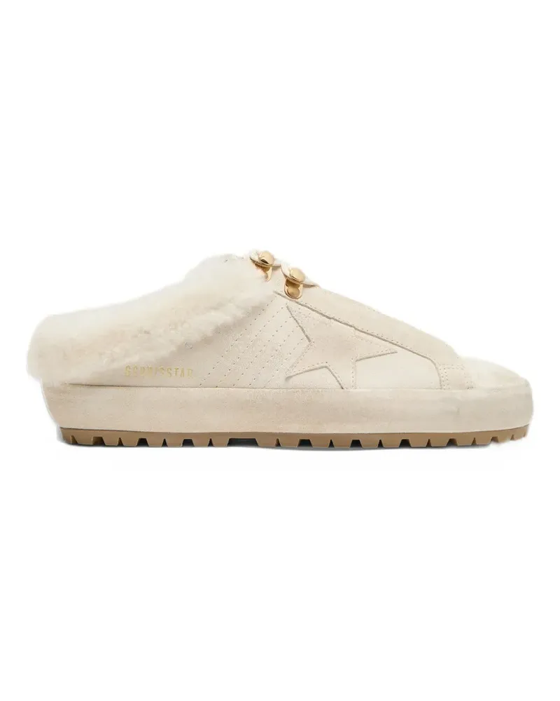 Golden Goose Super-Star Sabot suede-upper-and-star shearling-lining sneakers - Nude Nude