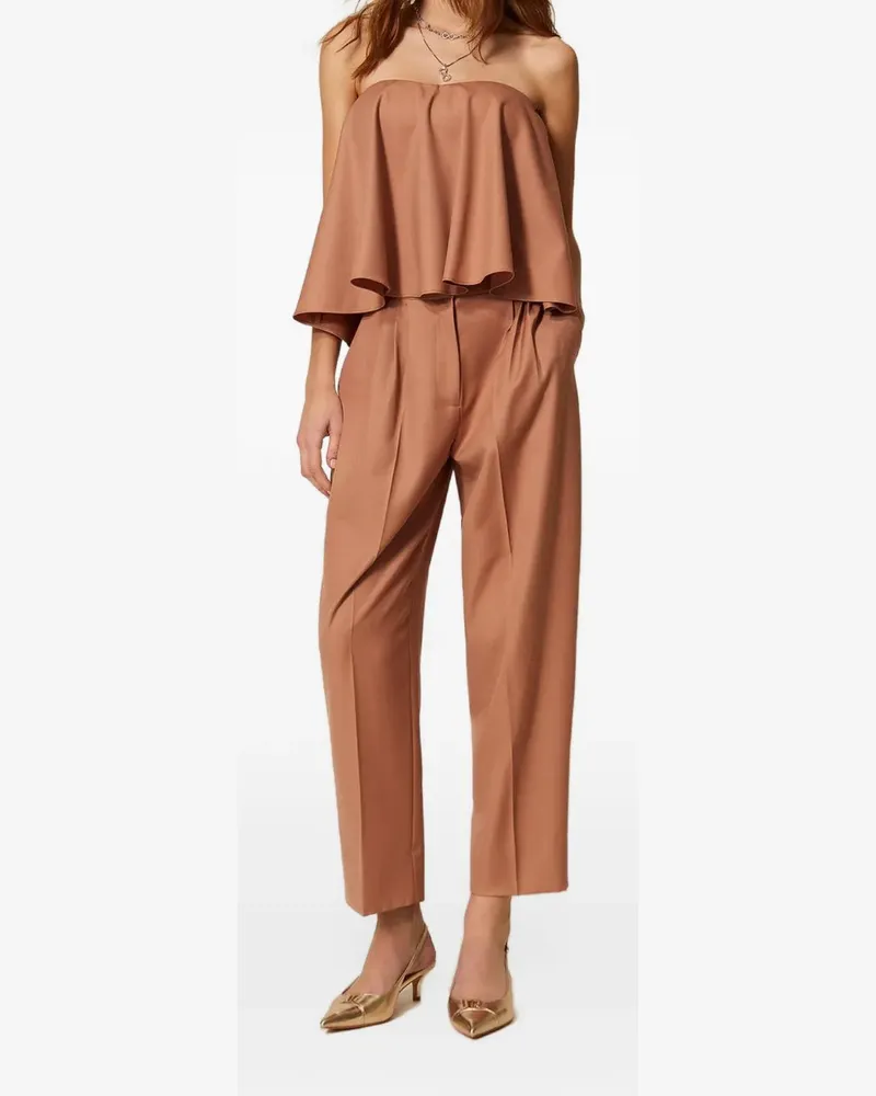 Twin-Set Plissierte Hose - Braun Braun