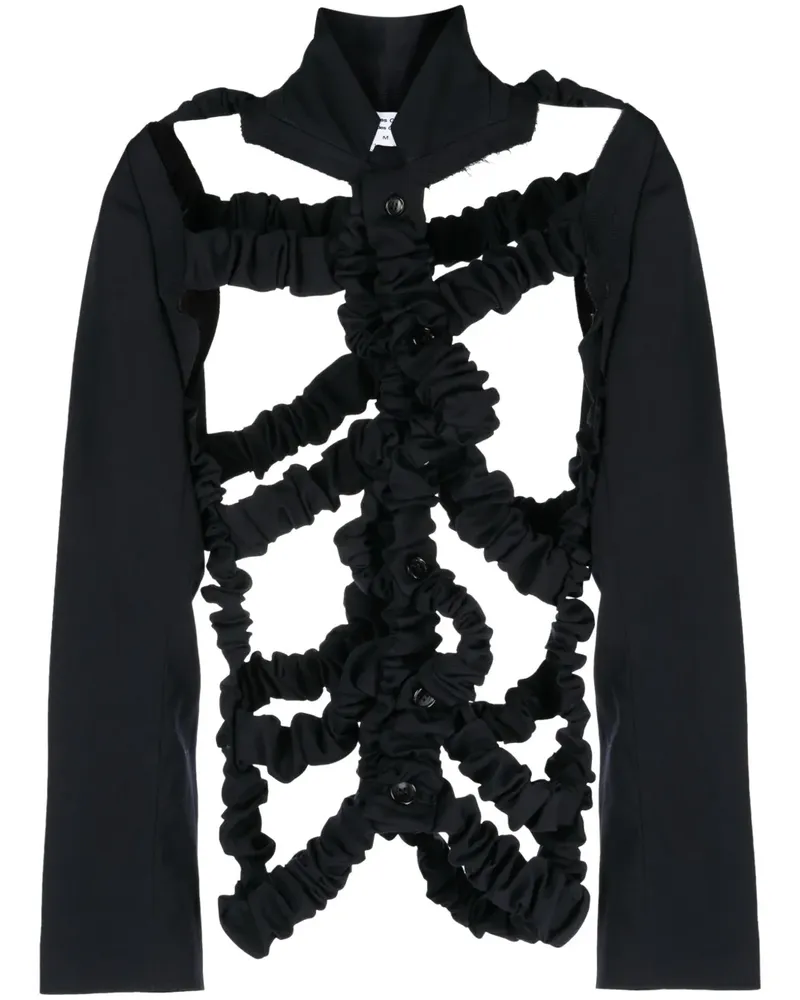 Comme des Garçons Jacke mit Cut-Outs - Blau Blau