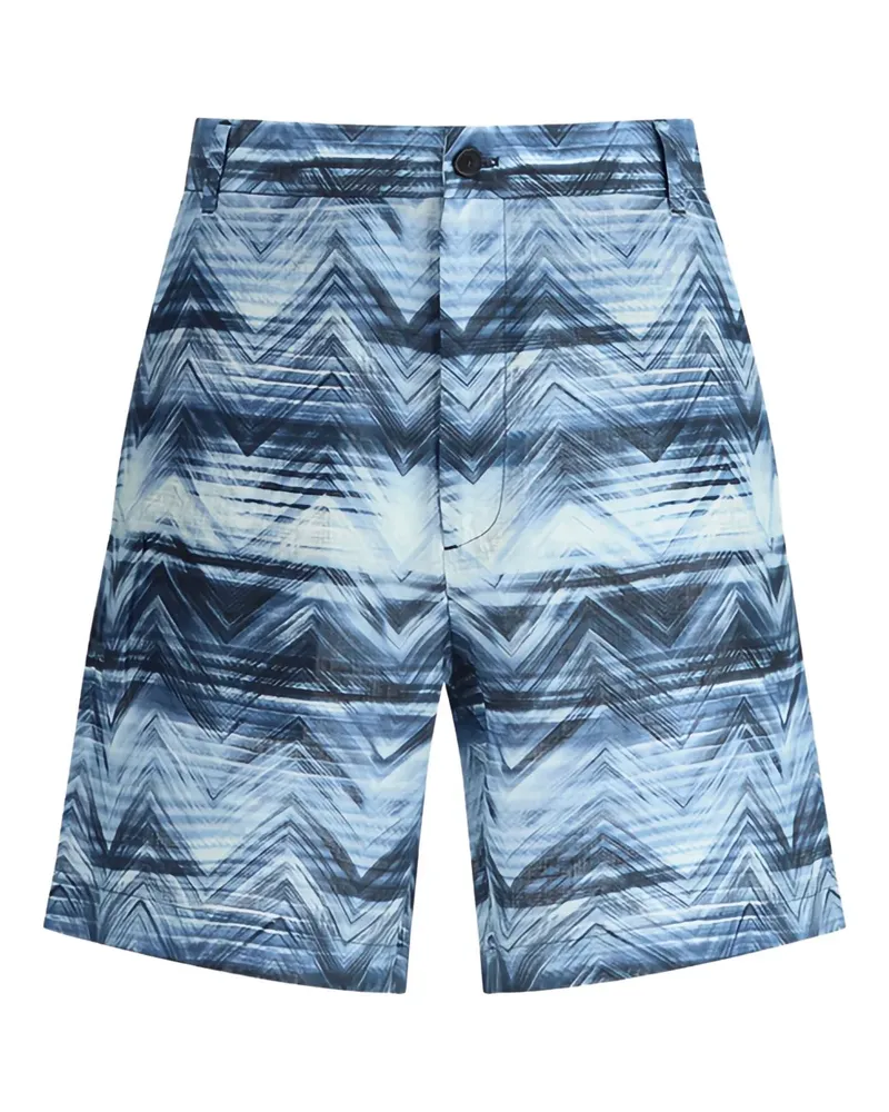 Missoni Shorts mit Zickzack-Print - Blau Blau