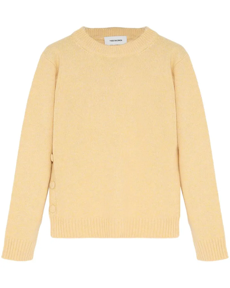 Yves Salomon Gestrickter Pullover - Gelb Gelb