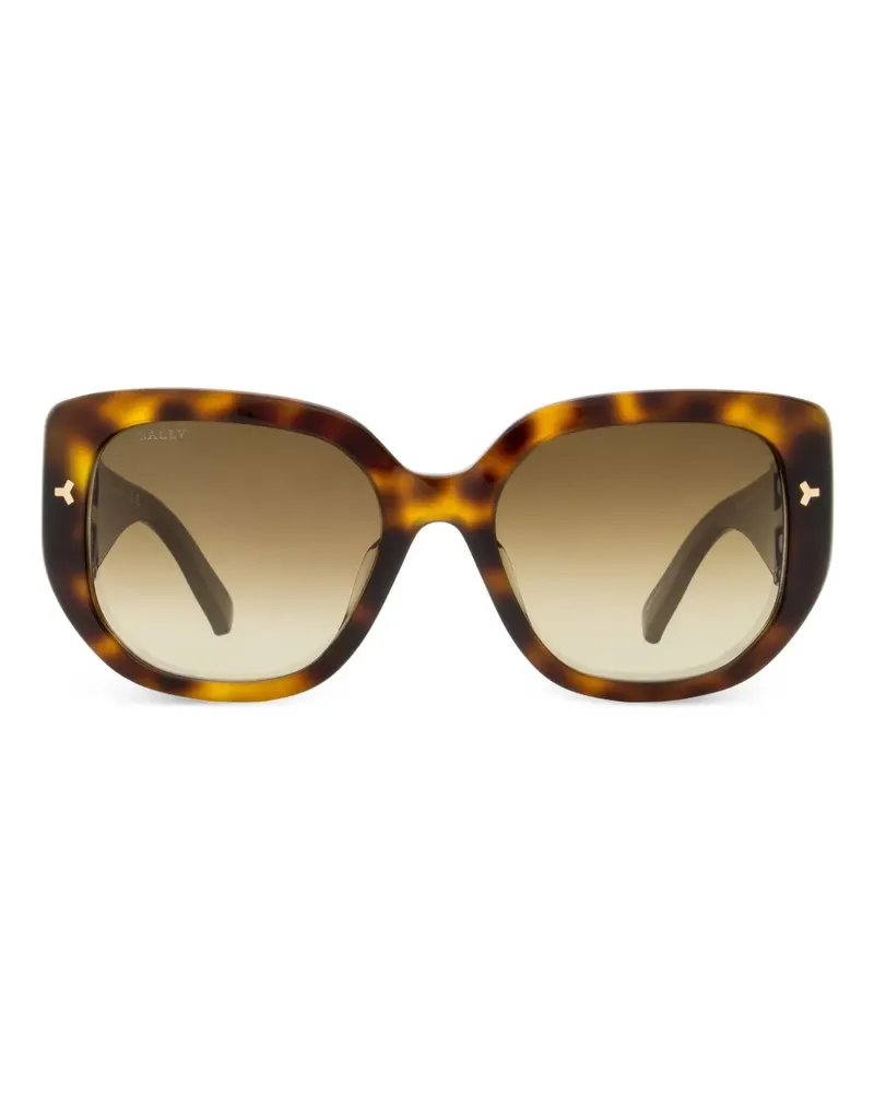 Bally Sonnenbrille mit Butterfly-Gestell - Braun Braun