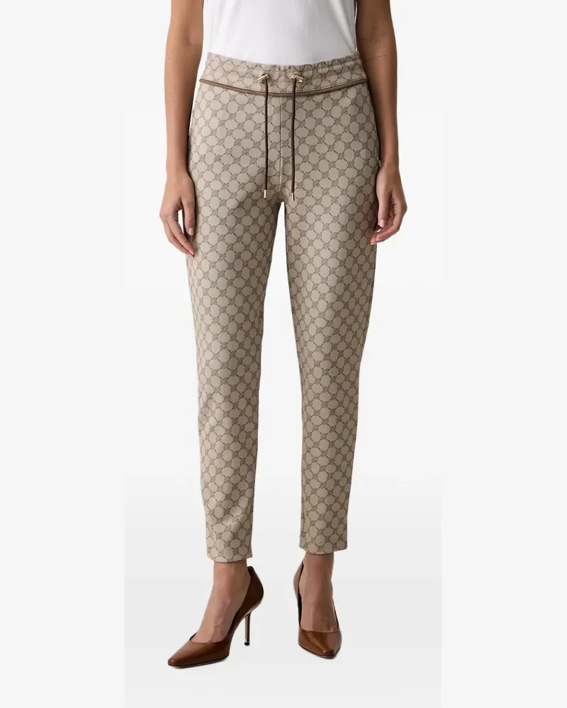 JOOP! logo-pattern drawstring trousers - Nude Nude