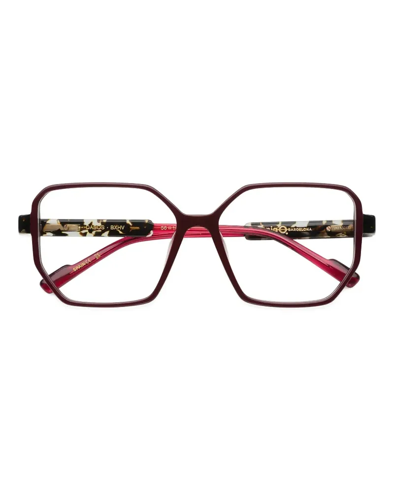 Etnia Barcelona Dasos Brille mit geometrischem Gestell - Rot Rot