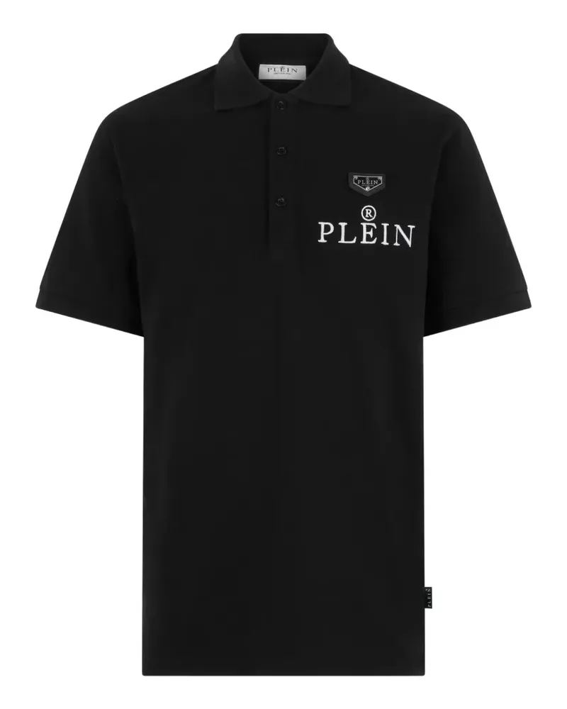 Philipp Plein Poloshirt mit Logo-Stickerei - Schwarz Schwarz