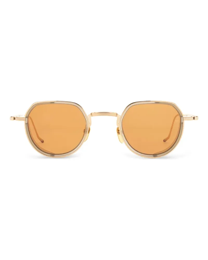 Jacques Marie Mage Geometrische Dixon Sonnenbrille - Gold Gold
