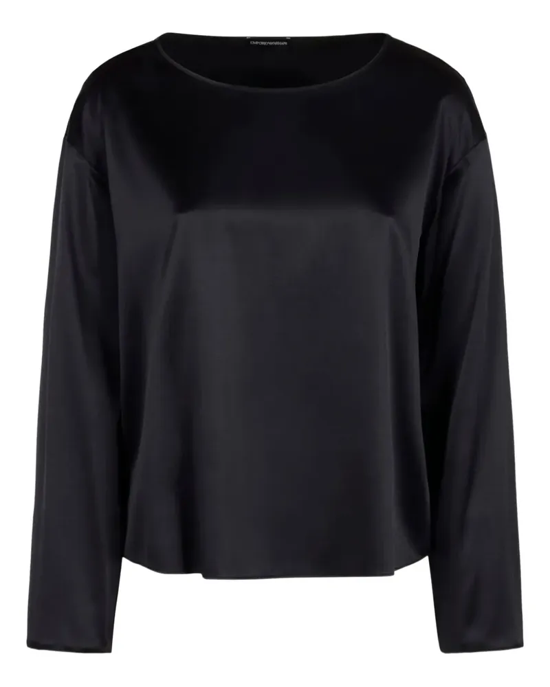Emporio Armani satin blouse - Blau Blau