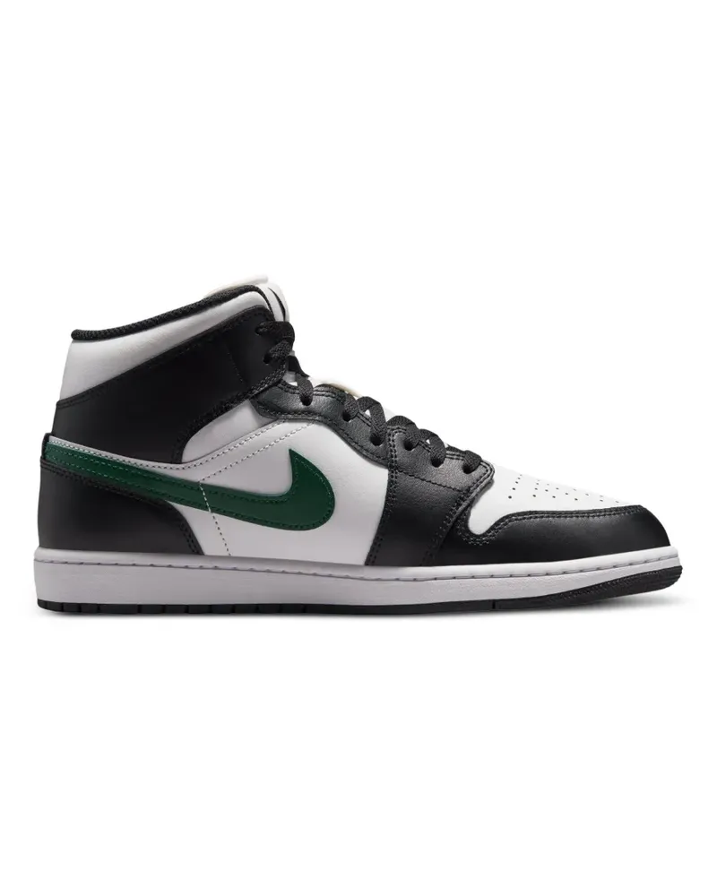Jordan Air  1 Mid Sneakers - Weiß Weiß