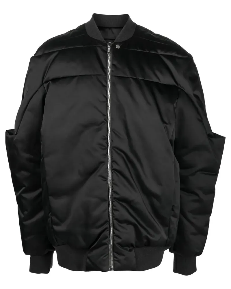 Rick Owens Gridered Daunen-Bomberjacke - Schwarz Schwarz