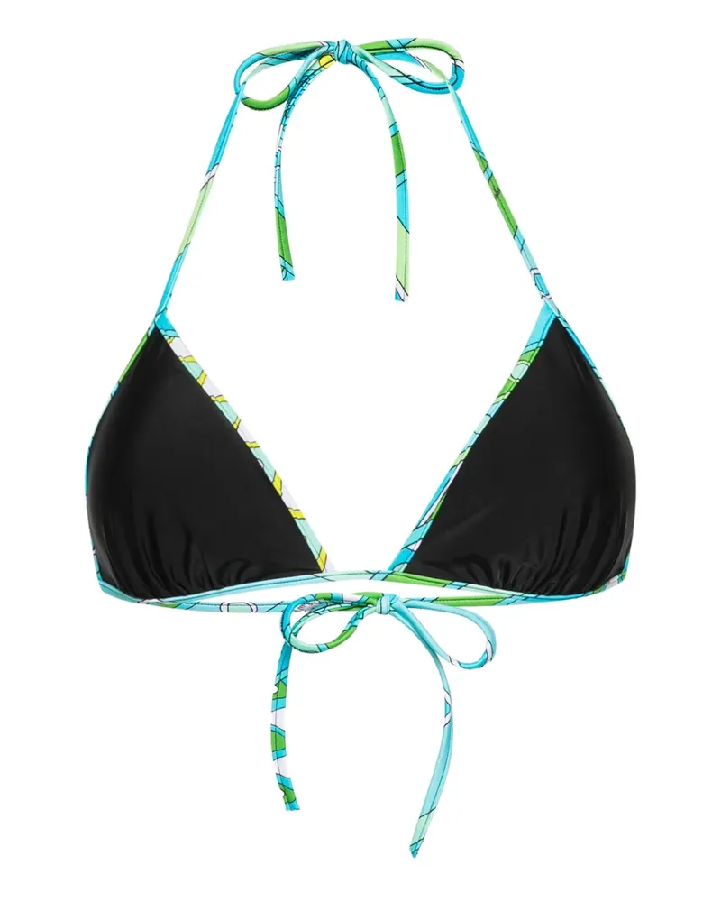 Emilio Pucci Bikinioberteil mit Print - Schwarz Schwarz