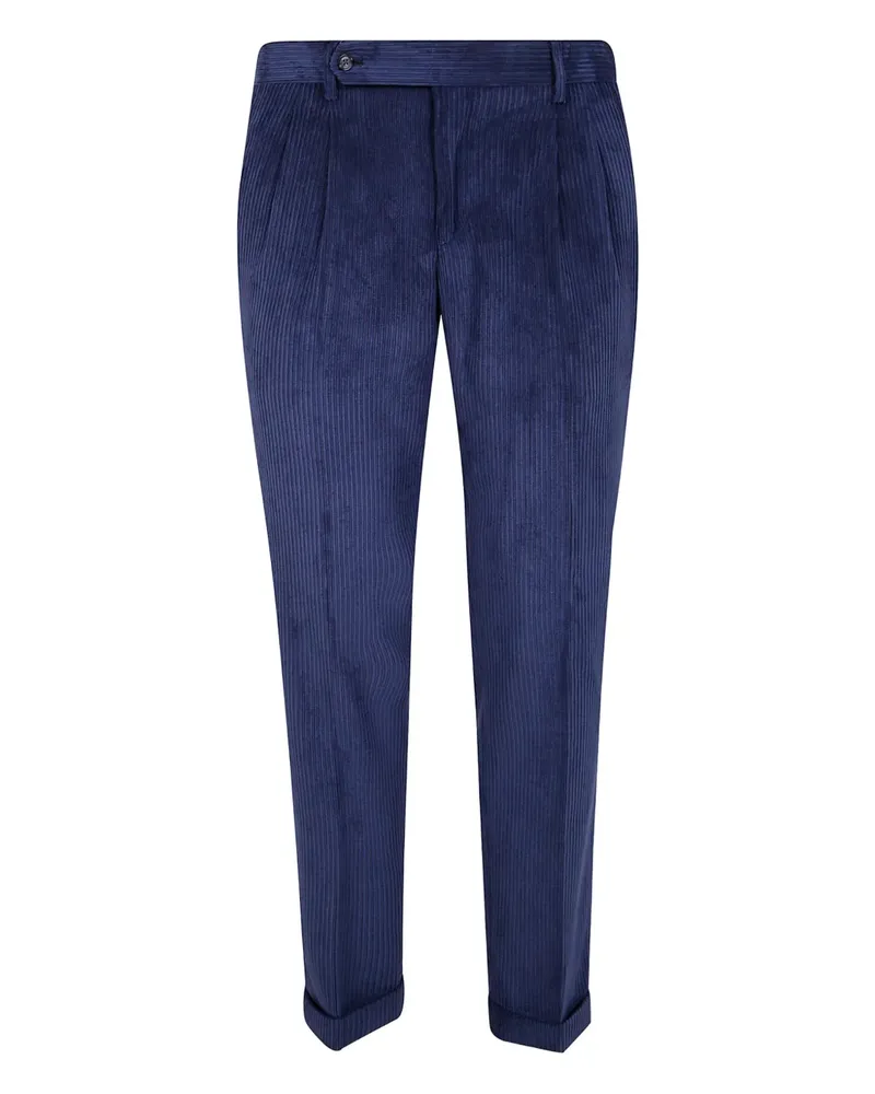 BARBA Cordhose mit Falten - Blau Blau