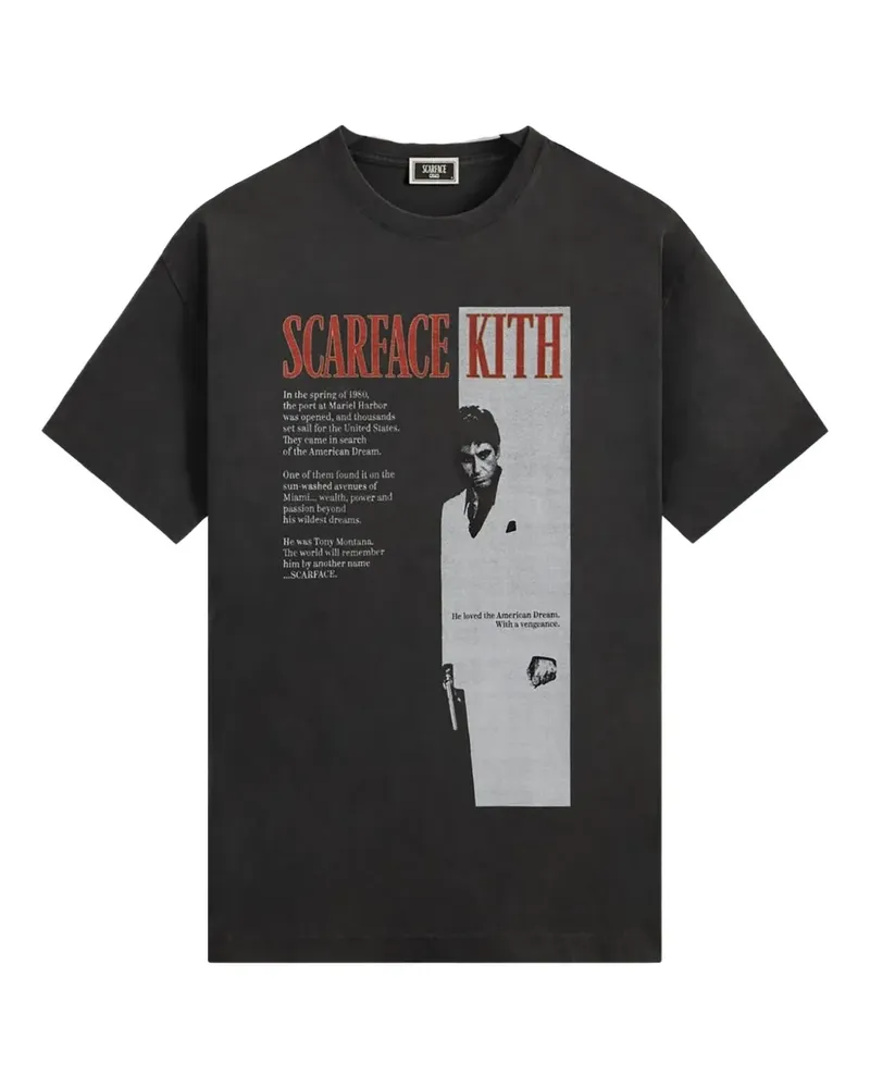 KITH x Scarface Film Poster T-Shirt - Schwarz Schwarz