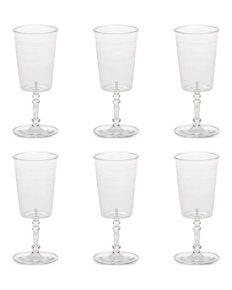 Seletti round-base wine glass (set of six) - Weiß Weiß