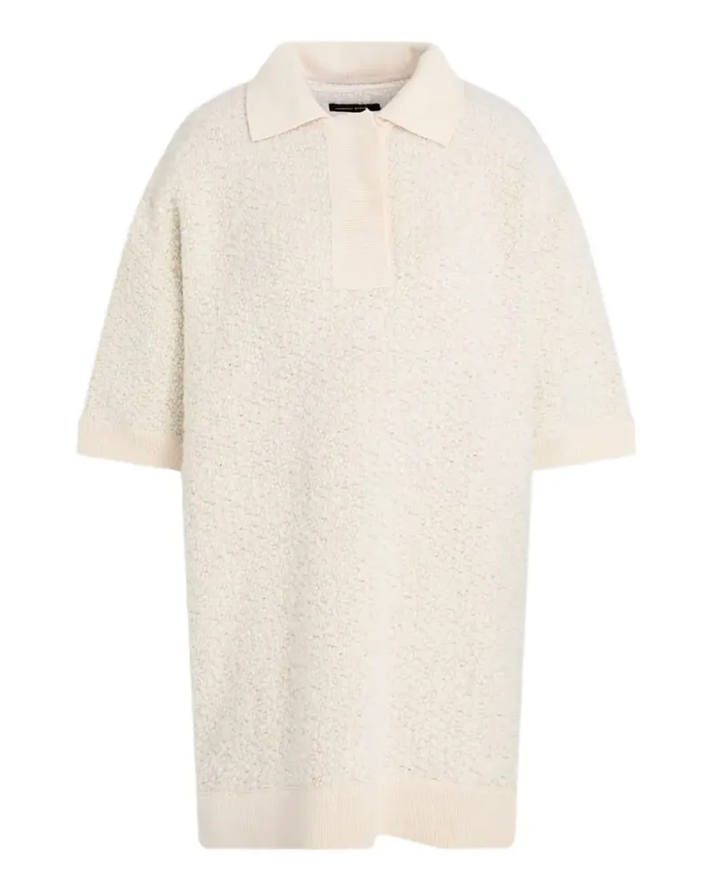 Isabel Marant Imelda Bouclé-Poloshirt - Nude Nude