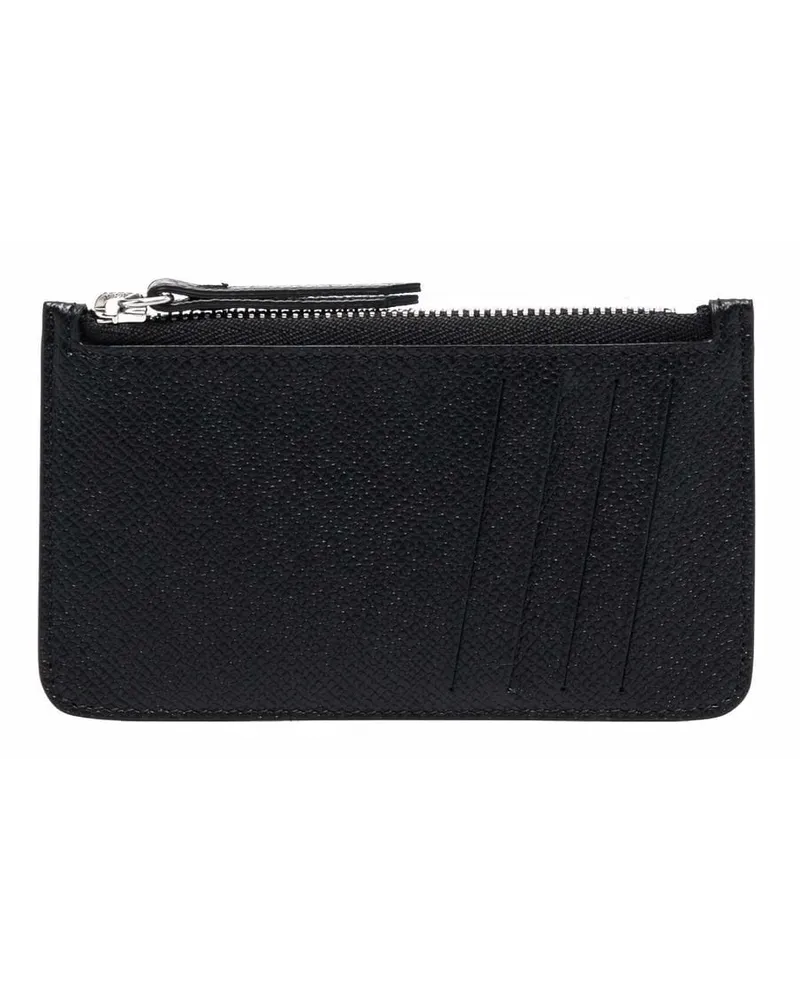 Maison Margiela Kartenetui mit Ziernähten - Schwarz Schwarz