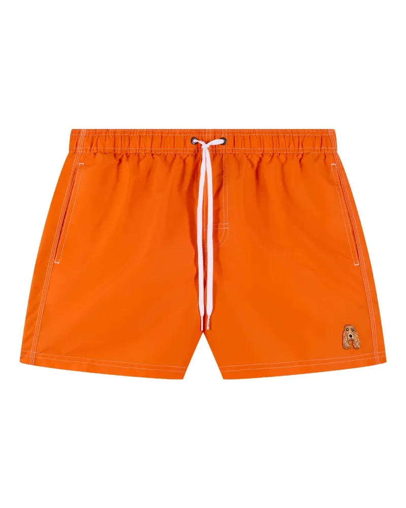 Sundek x Pelo Foundation gestreifte Badeshorts - Orange Orange