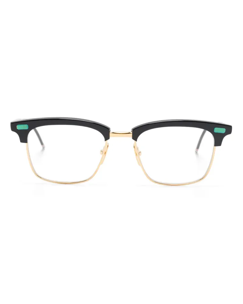 Thom Browne Brille mit eckigem Gestell - Schwarz Schwarz