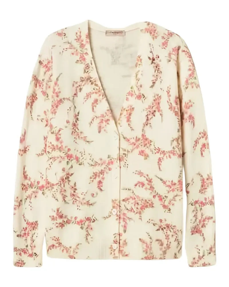 Twin-Set floral-print cardigan - Nude Nude