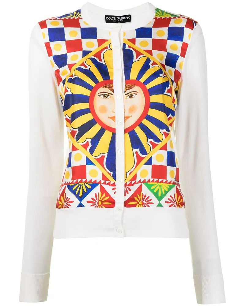 Dolce & Gabbana Cardigan mit Print - Rot Rot