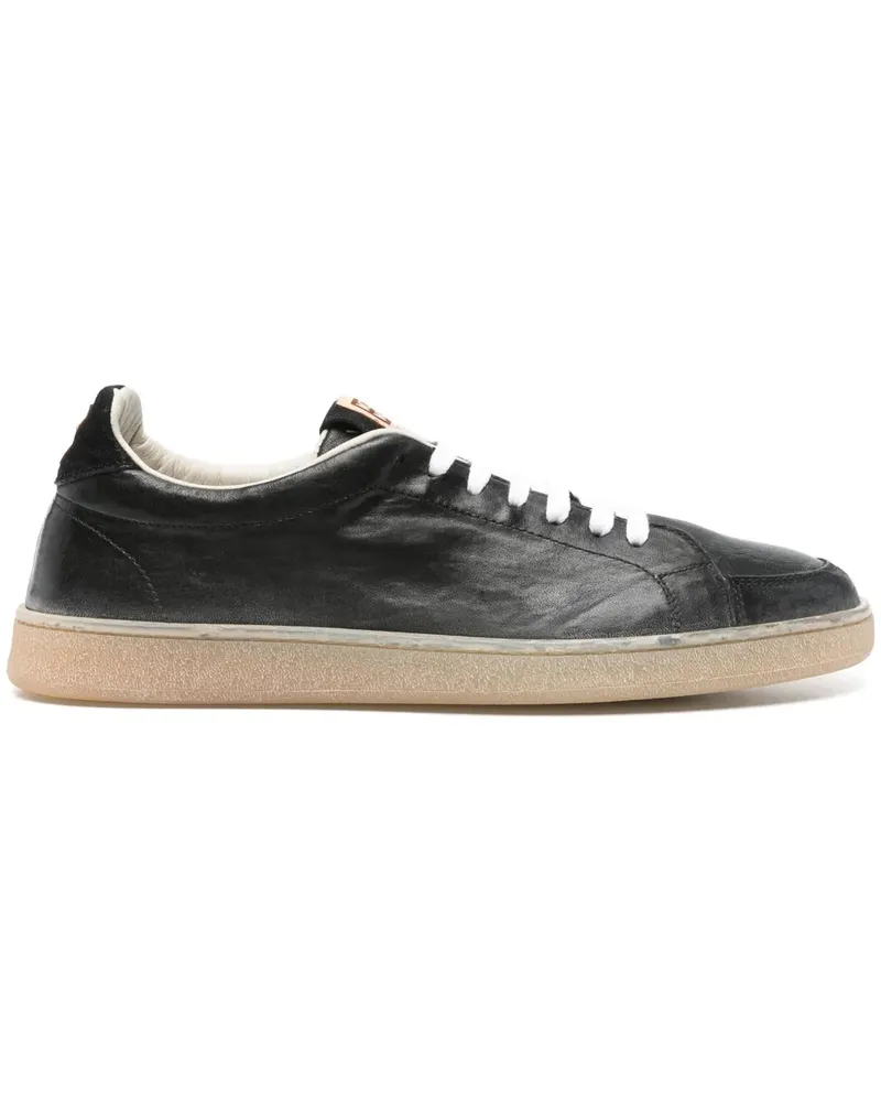 Moma Sneakers aus Leder - Schwarz Schwarz