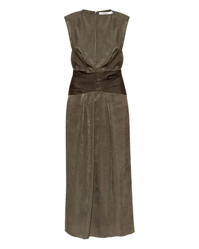 IRO Maxikleid mit gepolsterten Schultern - Grün Grün
