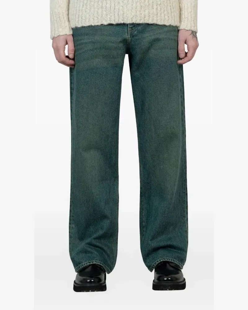 Paloma Wool studded-pocket wide-leg jeans - Blau Blau