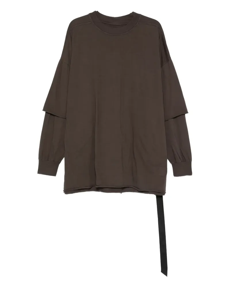DRKSHDW by Rick Owens Langarmshirt im Layering-Look - Braun Braun
