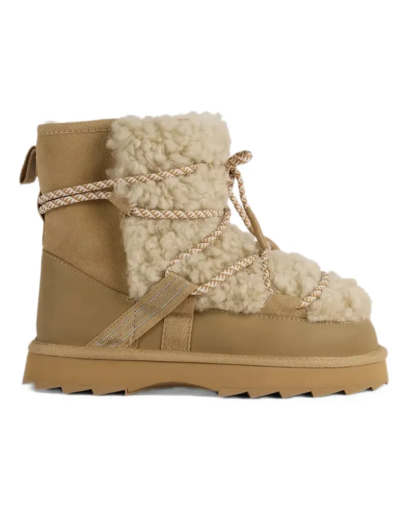 EMU Blurred Teddy ankle boots - Nude Nude